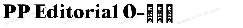 PP Editorial O字体转换